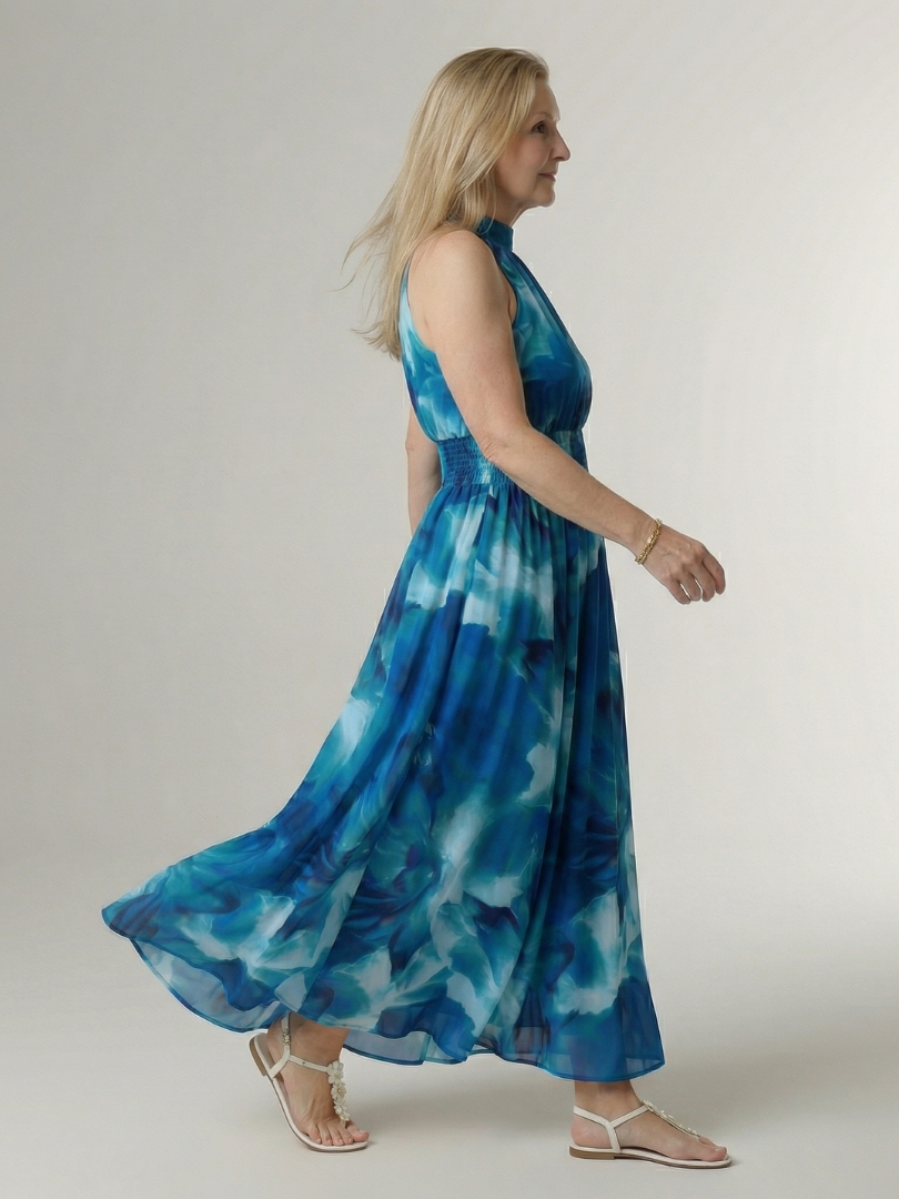 Giuliana | Vestido Midi Halter Fruncido