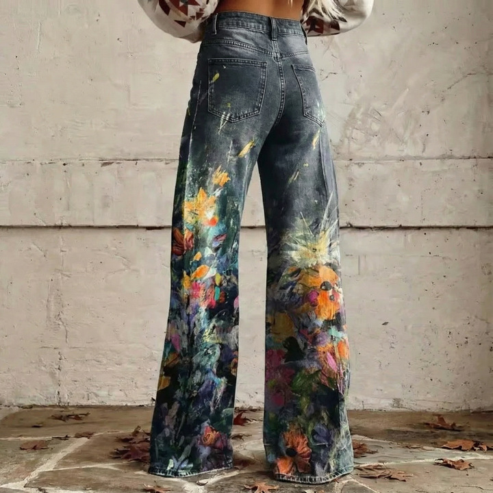 Nadia | Pantalones de Pierna Ancha Boho Chic