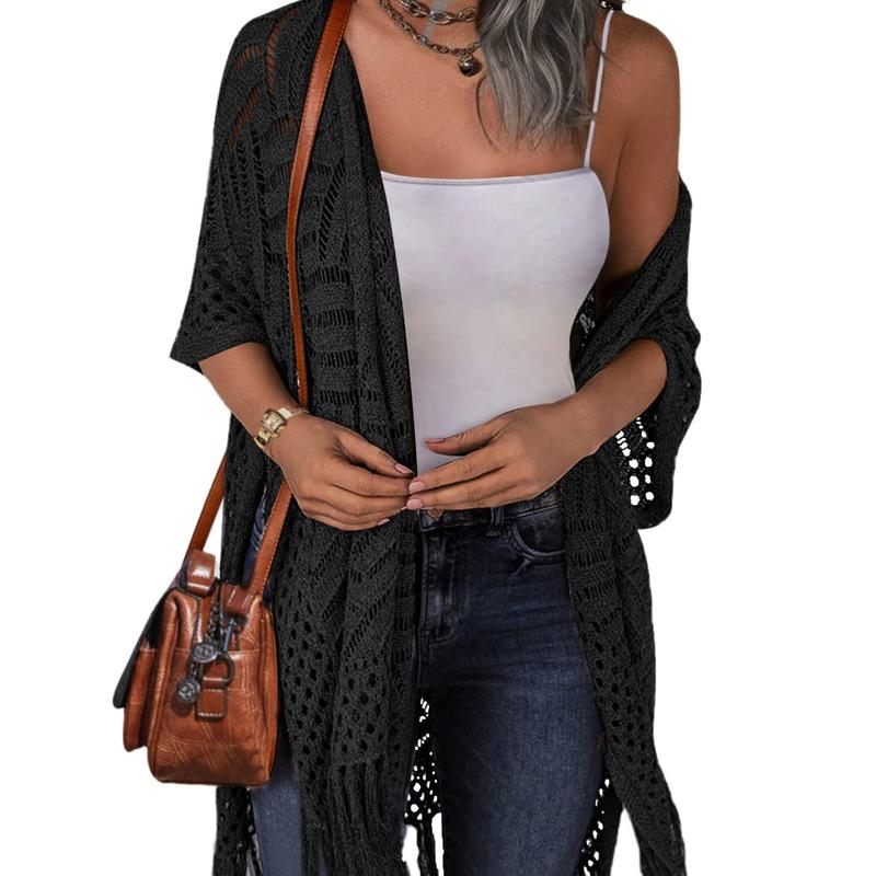 Zarella | Chaqueta de Verano Con Flecos Cómoda