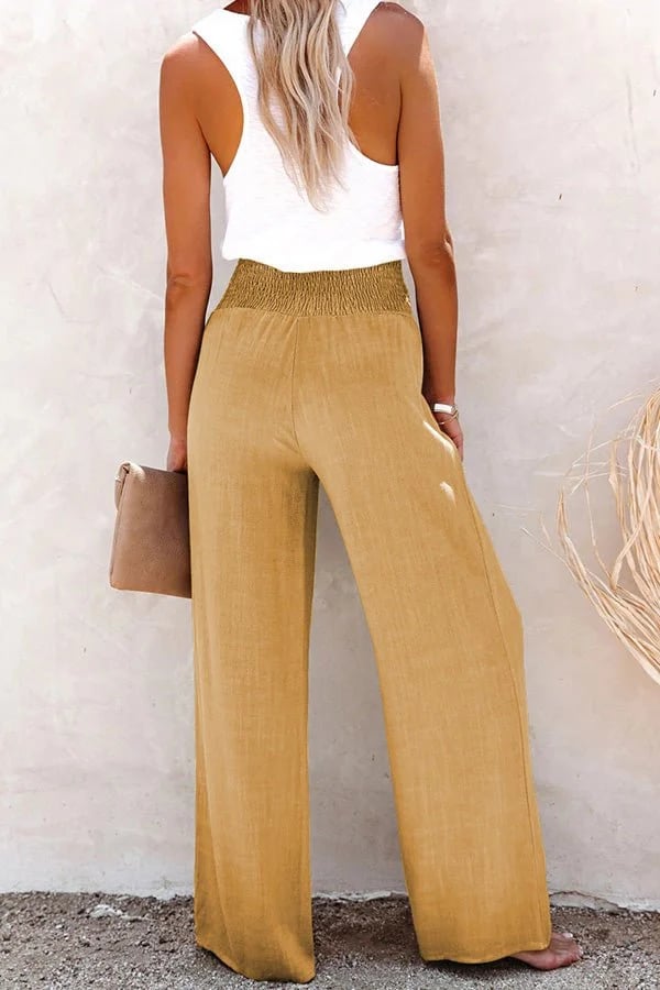 Riana | Pantalón Suelto de Cintura Alta