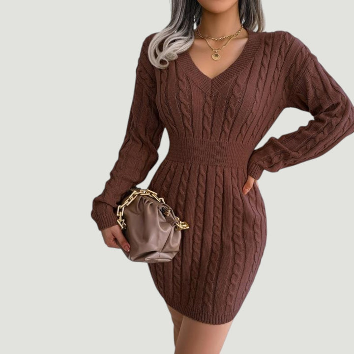 Holly | Vestido Suéter Cable Knit