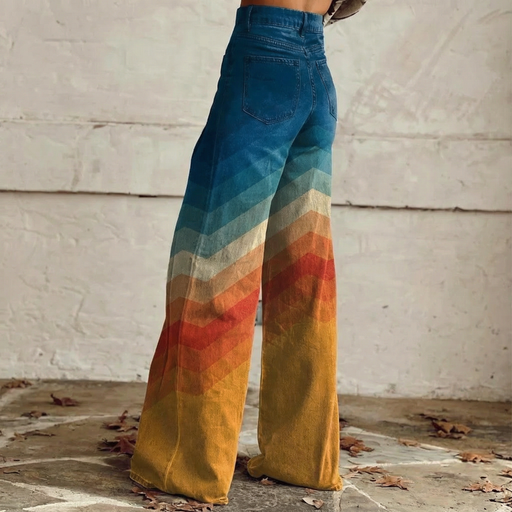 Clara | Pantalones de Pierna Ancha Estilo Boho