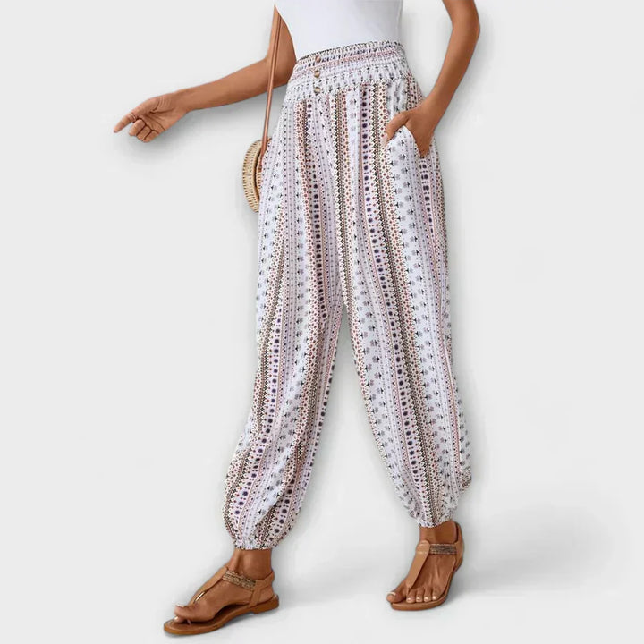 Lourdes | Pantalón con Estampado Étnico