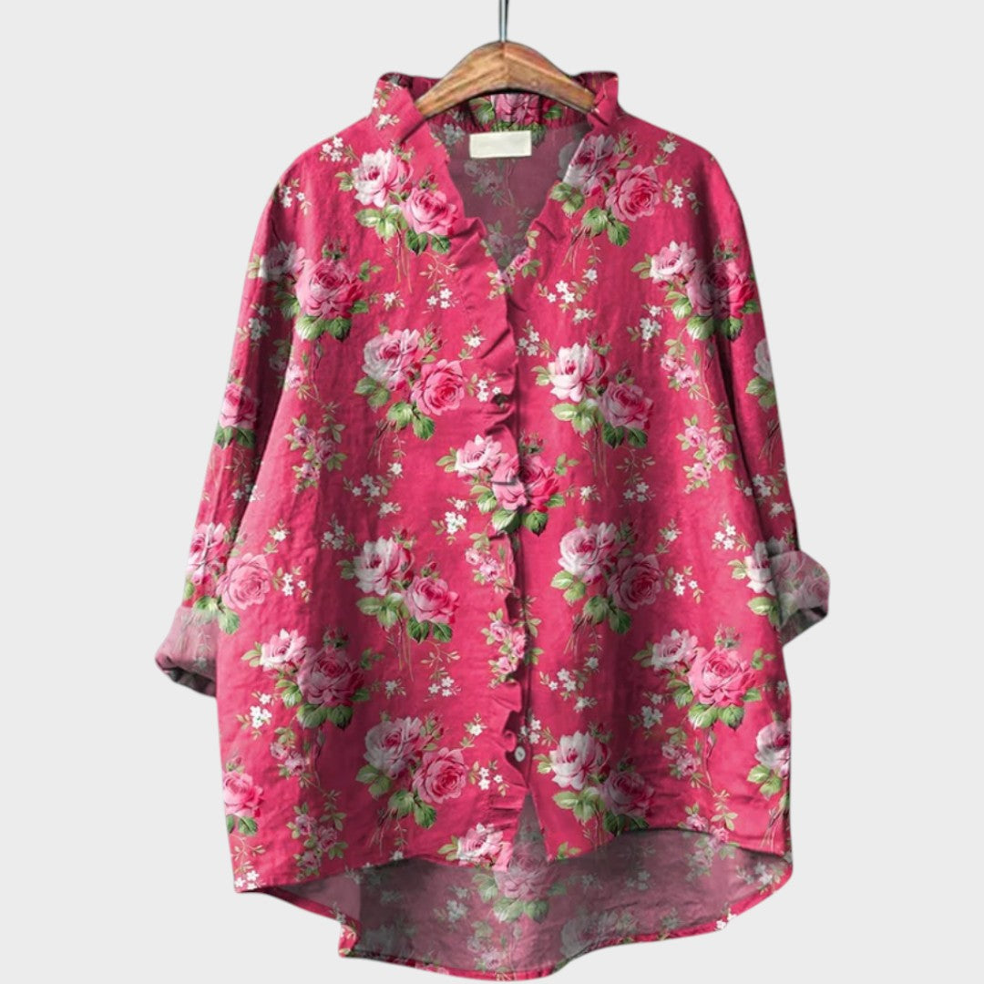 Anabella | Blusa Oversize con Cuello en V