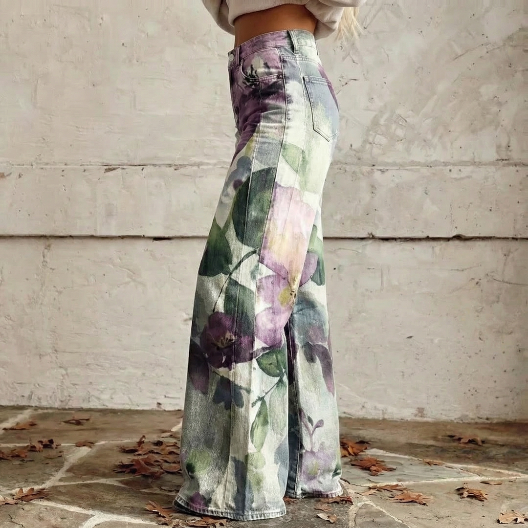 Noemi | Pantalones Boho de Cintura Alta