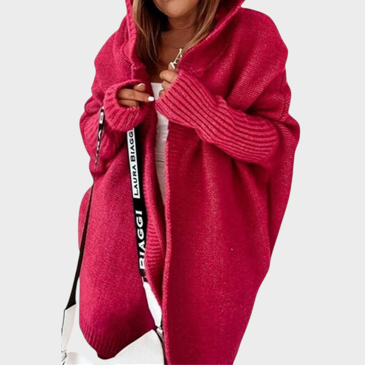 Leticia | Cárdigan de Punto con Capucha Oversize