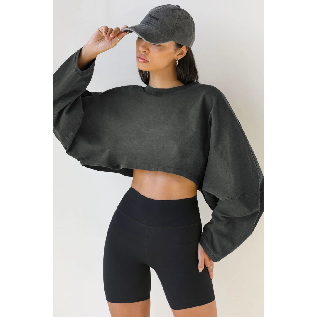 Skye | Sudadera recortada casual para mujeres