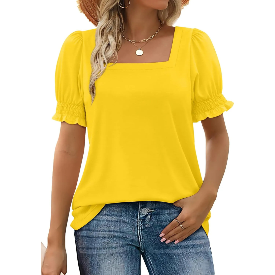 Josephine | Esencial de Verano con Mangas de Volantes para Mujeres