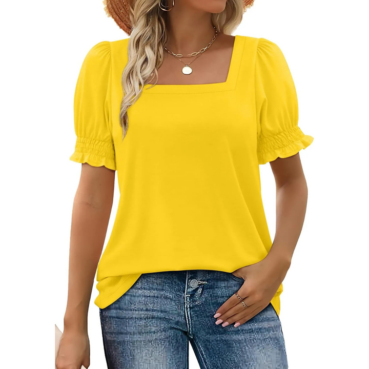 Josephine | Esencial de Verano con Mangas de Volantes para Mujeres