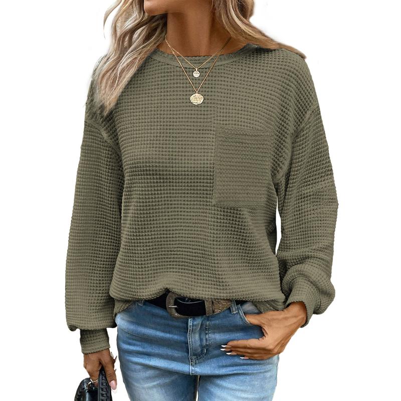 Liora | Blusa de Cuello Redondo Oversized de Manga Larga y Confortable