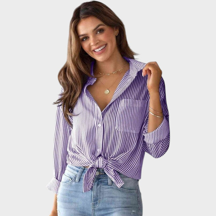 Brenda | Blusa con Cuello Clásico