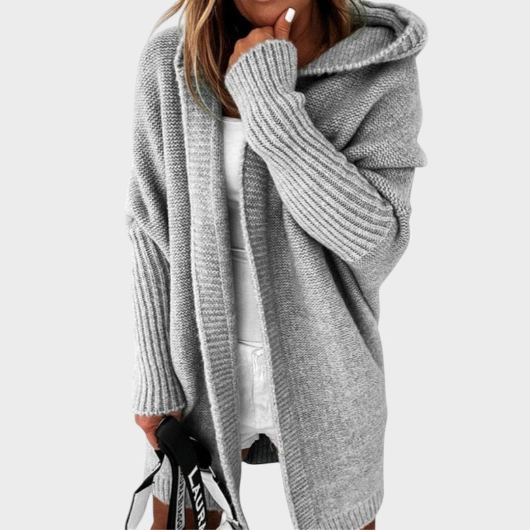 Leticia | Cárdigan de Punto con Capucha Oversize