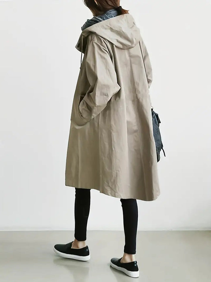 Lena | Chaqueta de lluvia con capucha impermeable para mujeres