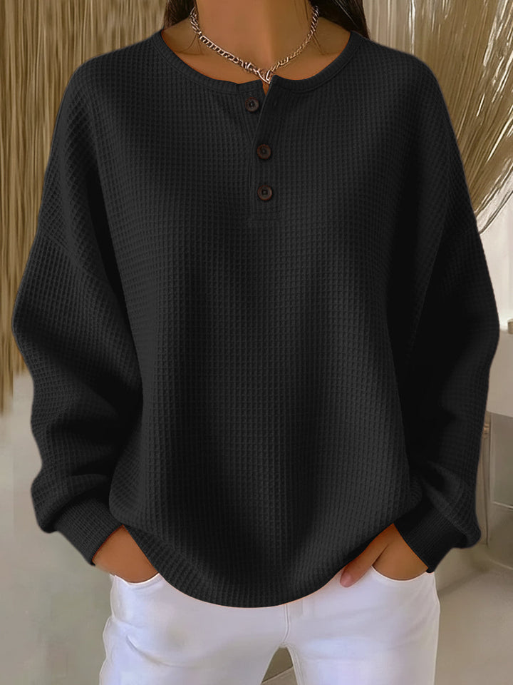 Anne | Henley de Punto Waffle