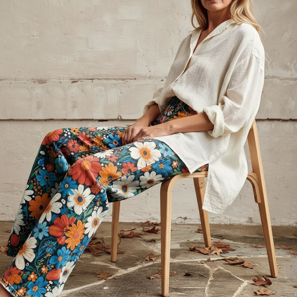 Lilia | Pantalones Anchos Boho y Frescos