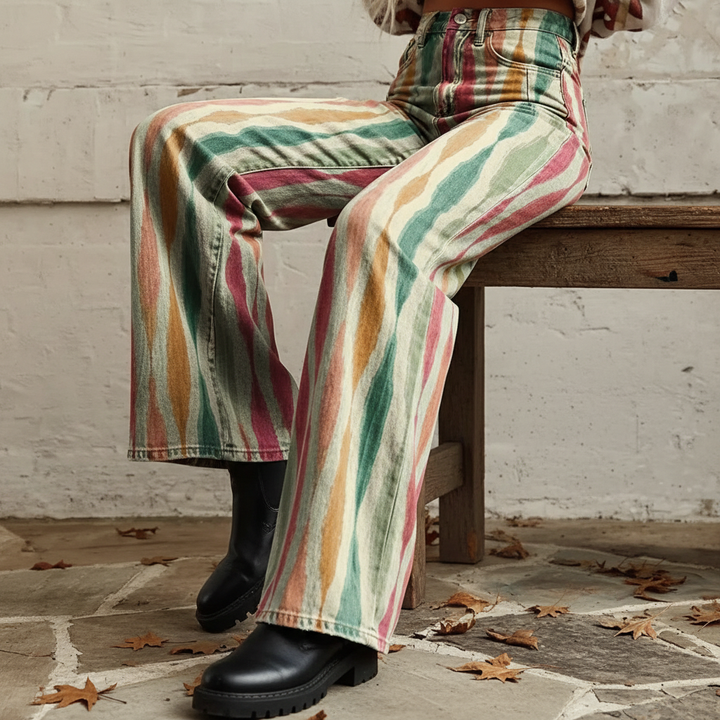 Lucia | Pantalones Anchos Fluidos Boho