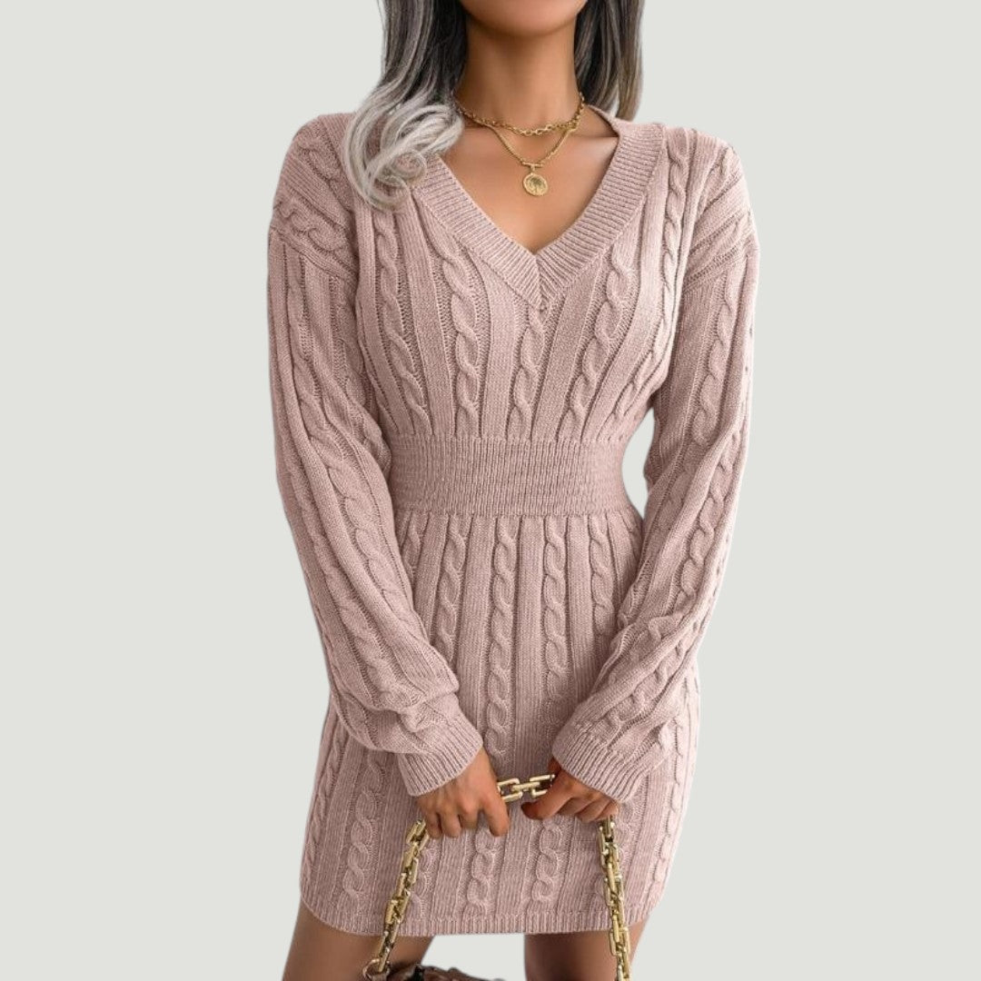 Holly | Vestido Suéter Cable Knit