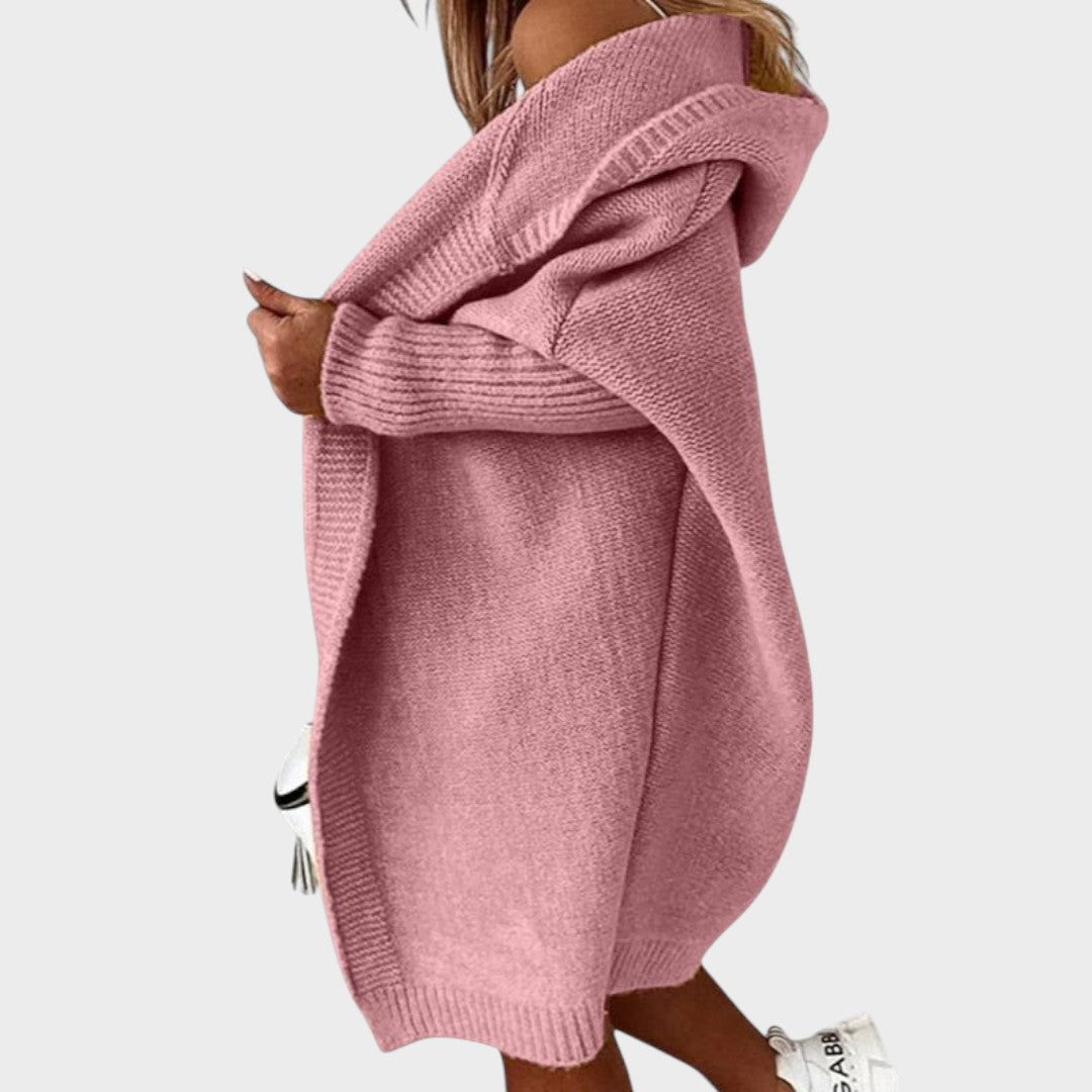 Leticia | Cárdigan de Punto con Capucha Oversize