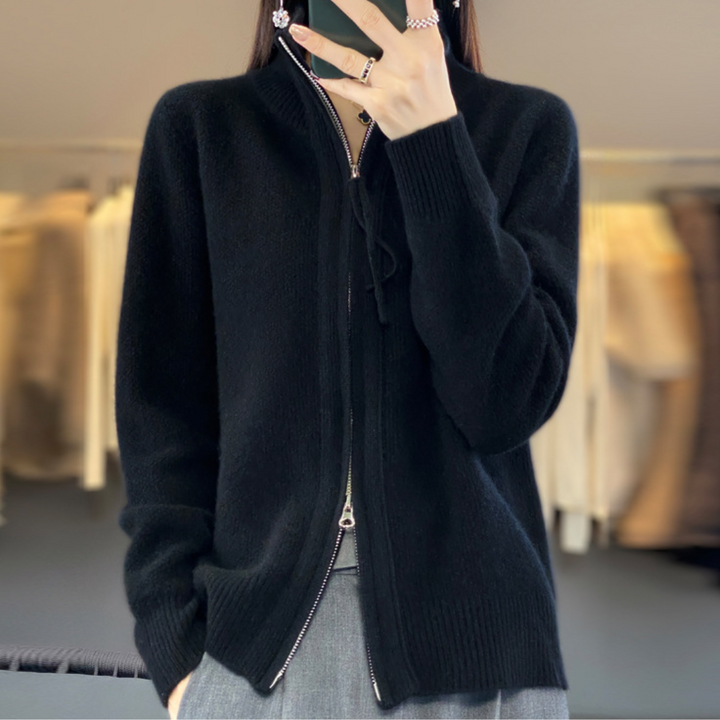 Katrina | Cardigan Minimalista con Cremallera
