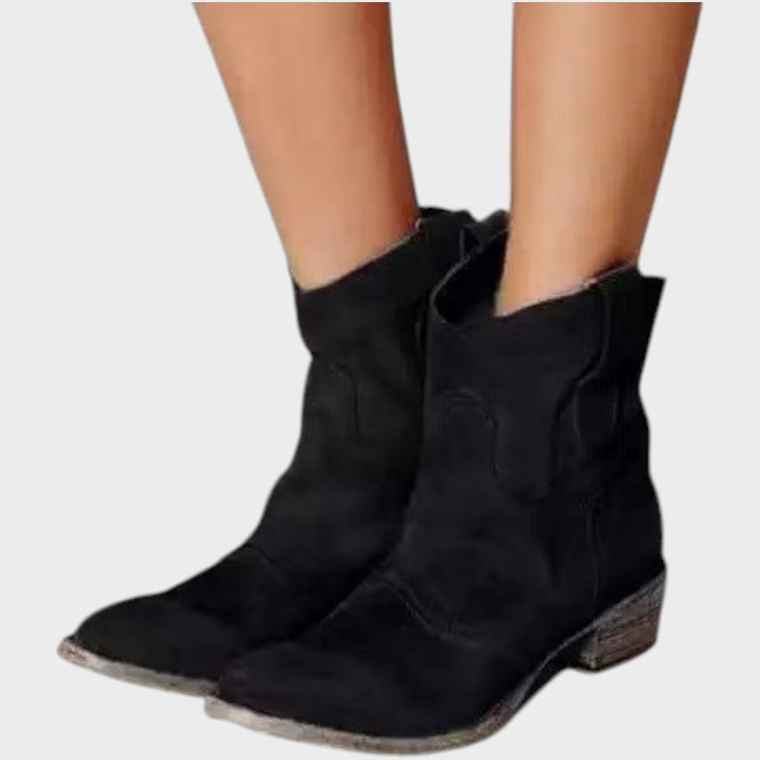 Mafalda | Botas de Cowboy de Gamuza