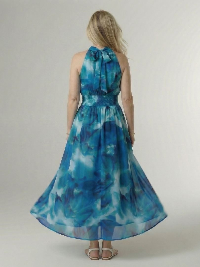 Giuliana | Vestido Midi Halter Fruncido