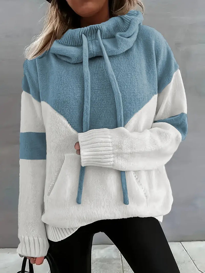 Ríona | Buzo Bicolor con Capucha