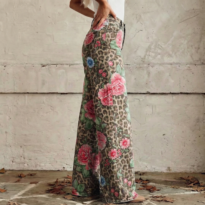 Lizy | Pantalones Vintage Boho de Ajuste Suave