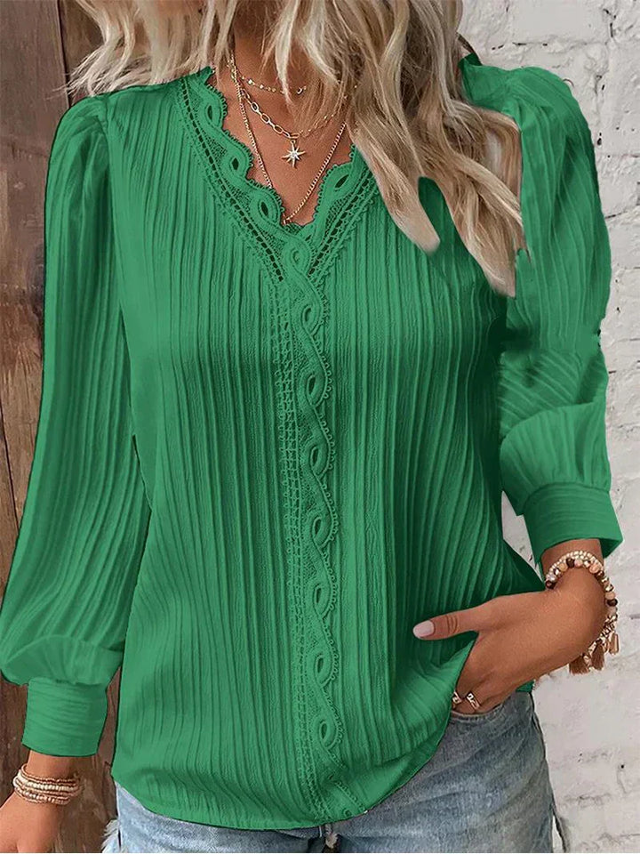 Renata | Blusa Clásica Plisada para Mujeres