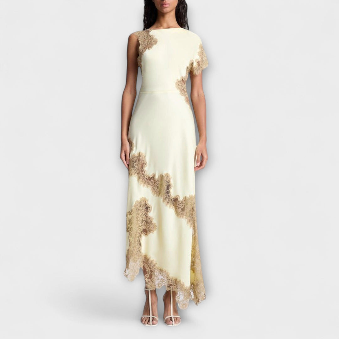 Ariadna | Vestido Largo de Satén y Encaje