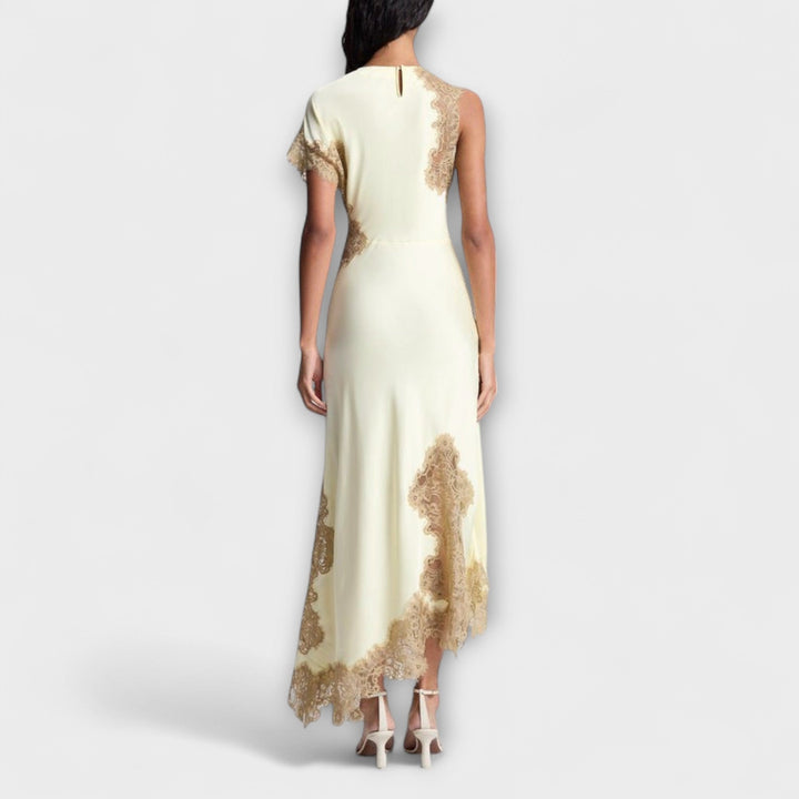 Ariadna | Vestido Largo de Satén y Encaje