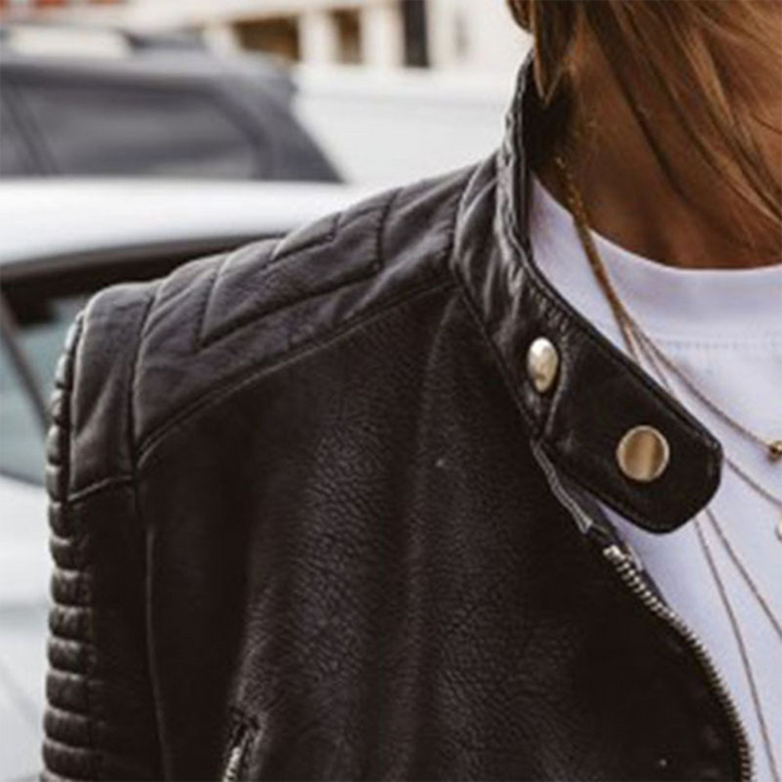 Janet | Chaqueta de Cuero Real