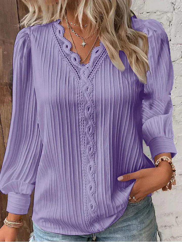 Renata | Blusa Clásica Plisada para Mujeres