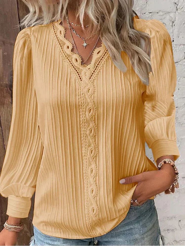 Renata | Blusa Clásica Plisada para Mujeres