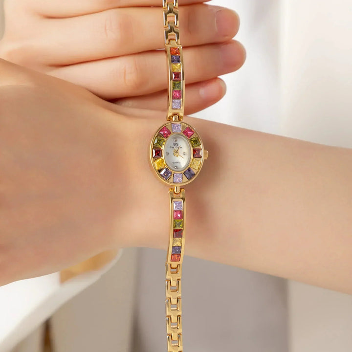 Kiara | Reloj Colorido con Dorado