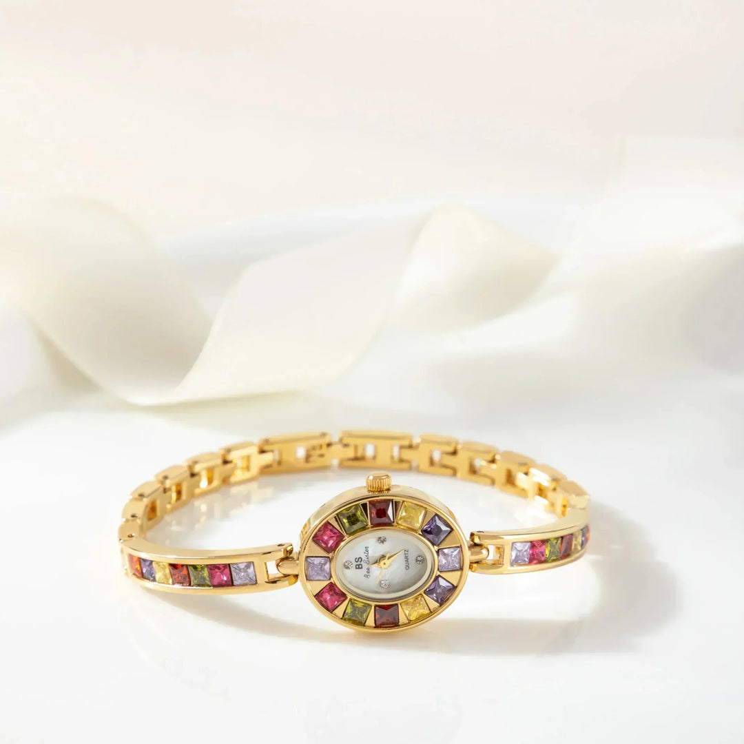 Kiara | Reloj Colorido con Dorado