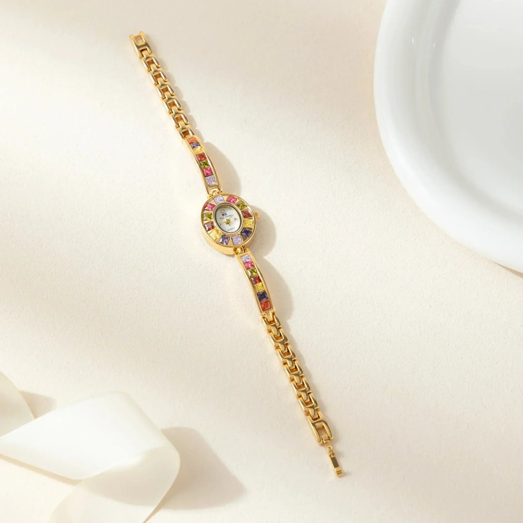 Kiara | Reloj Colorido con Dorado