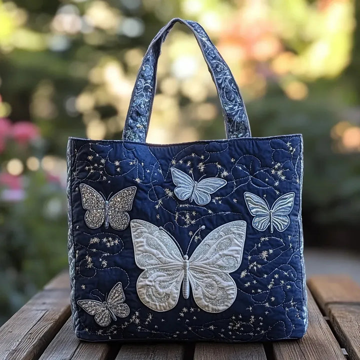 Cartera Artesanal | Mariposa Plateada