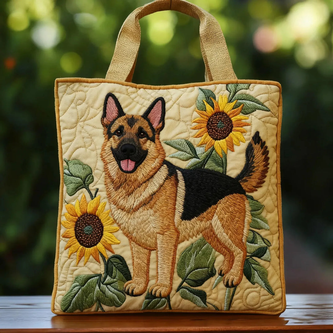 Cartera Artesanal | Ovejero Alemán Floral
