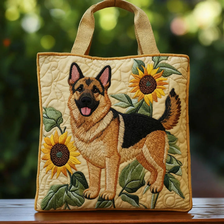 Cartera Artesanal | Ovejero Alemán Floral