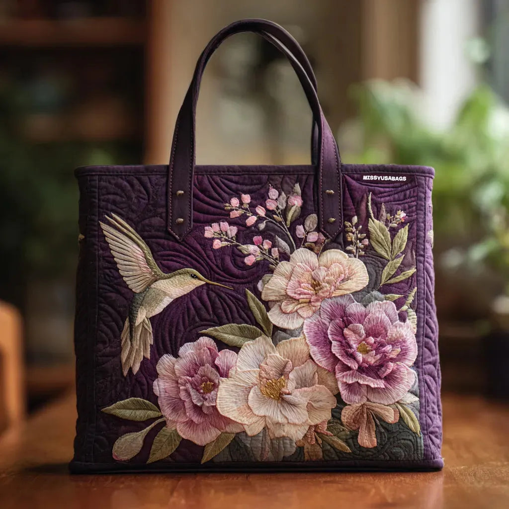 Cartera Artesanal | Colibríes y Orquídeas