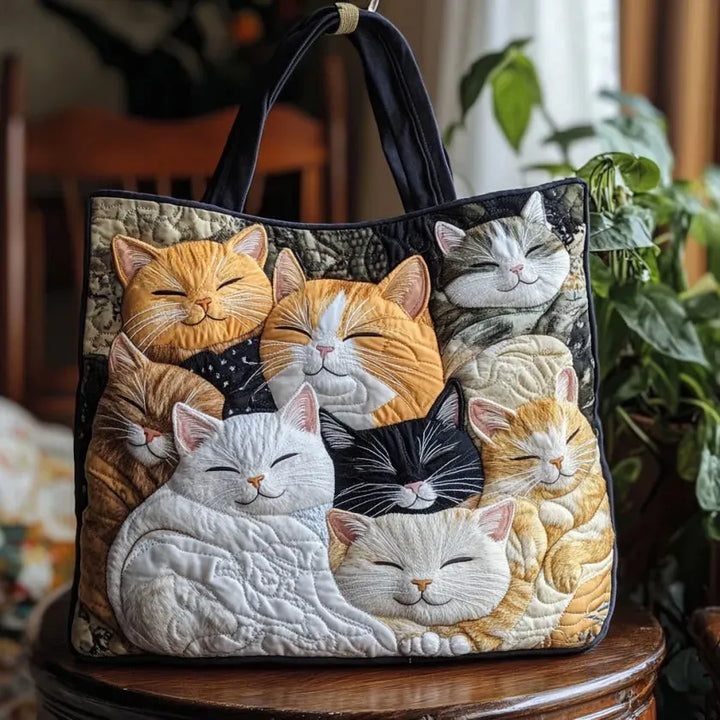 Cartera Artesanal | Gatitos Durmiendo