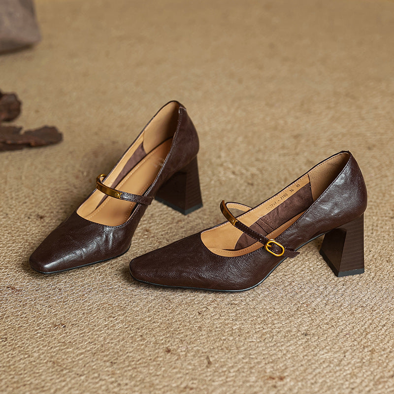 Marleon | Pumps Strap de Cuero
