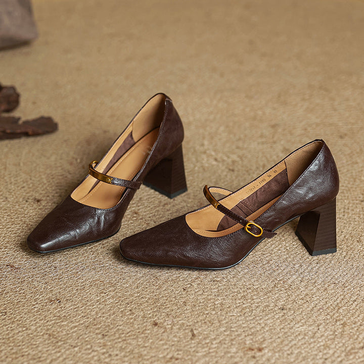 Marleon | Pumps Strap de Cuero