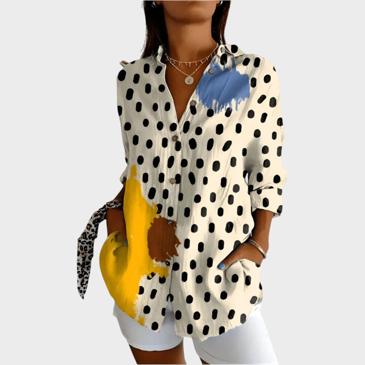 Morena | Blusa Floral con Escote en V