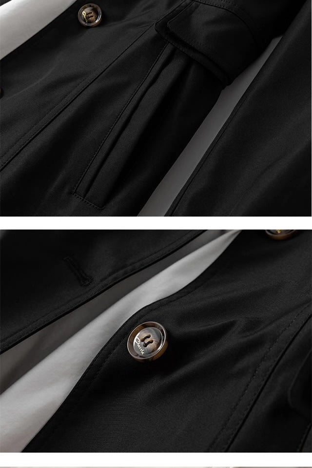Abrigo Trench para Damas – Abrigo Clásico de Largo Medio con Botones – Beau