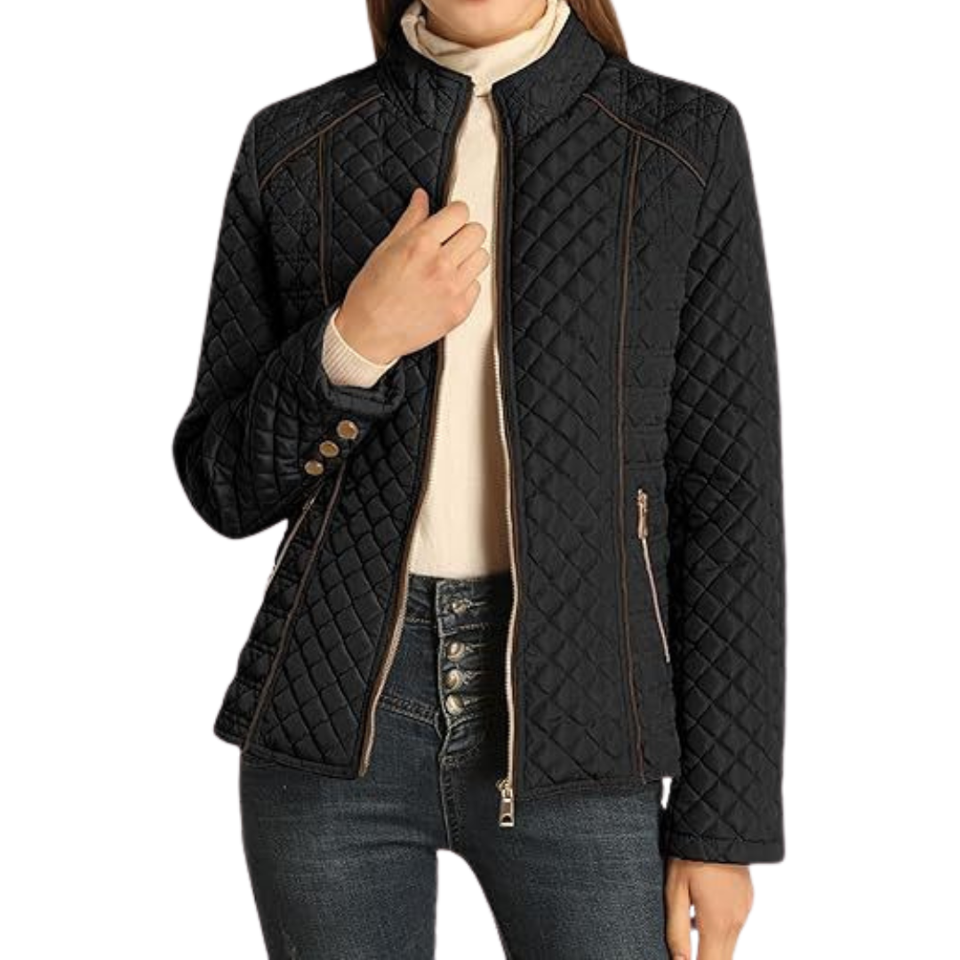 Nadine | Chaqueta Ligera Acolchada con Cuello Alto