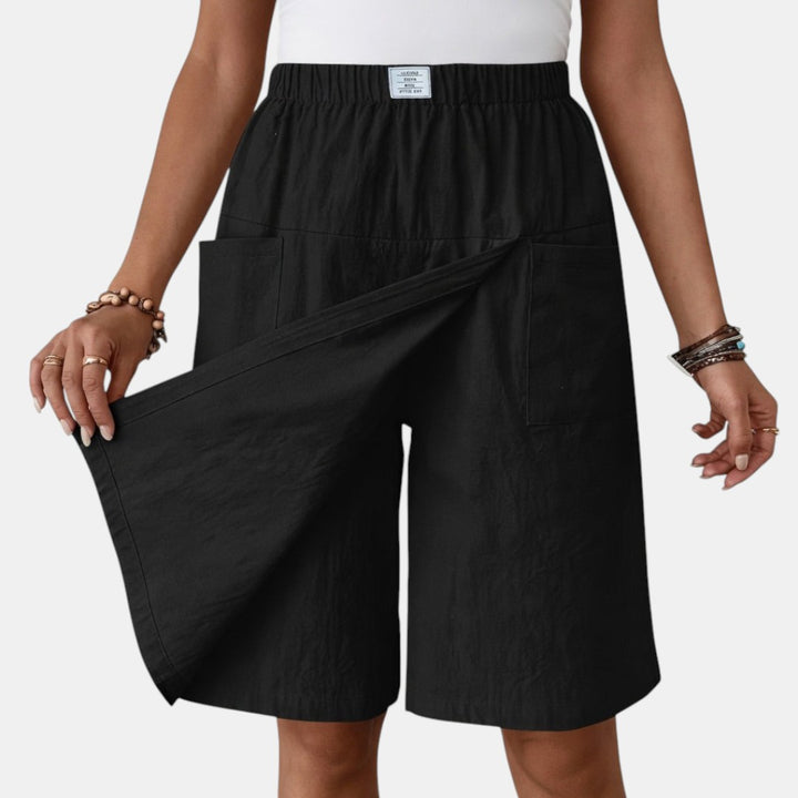 Leticia | Falda Pantalón con Bolsillos y Cintura Elástica