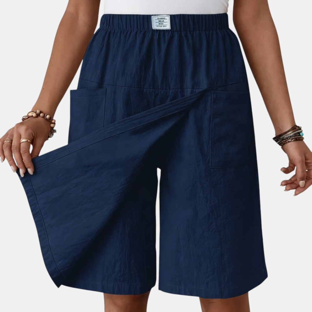 Leticia | Falda Pantalón con Bolsillos y Cintura Elástica