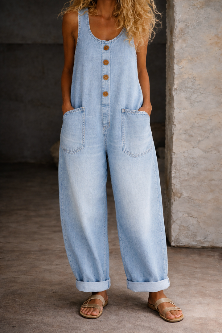 Sadie | Overoles de Denim Vintage Lavado