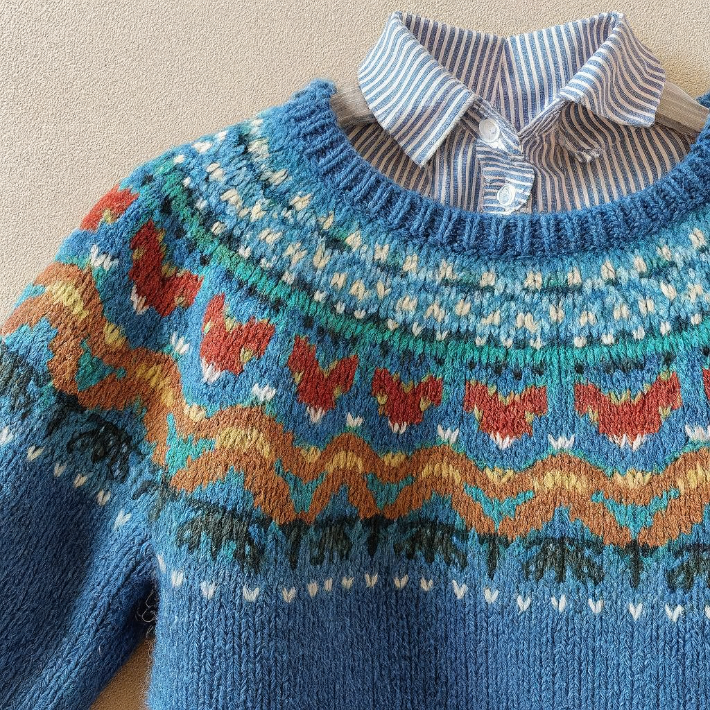 Velda | Suéter Vintage Azul